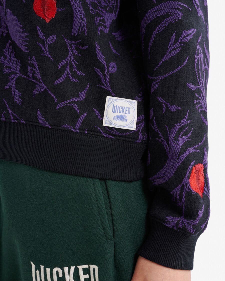 sweat à capuche imprimé floral roots x wicked