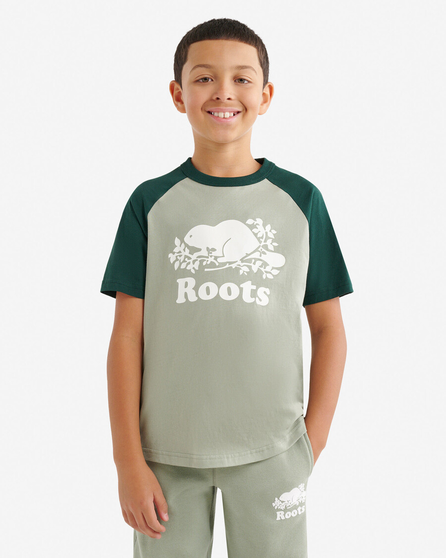 t-shirt à manches courtes de baseball cooper pour enfants