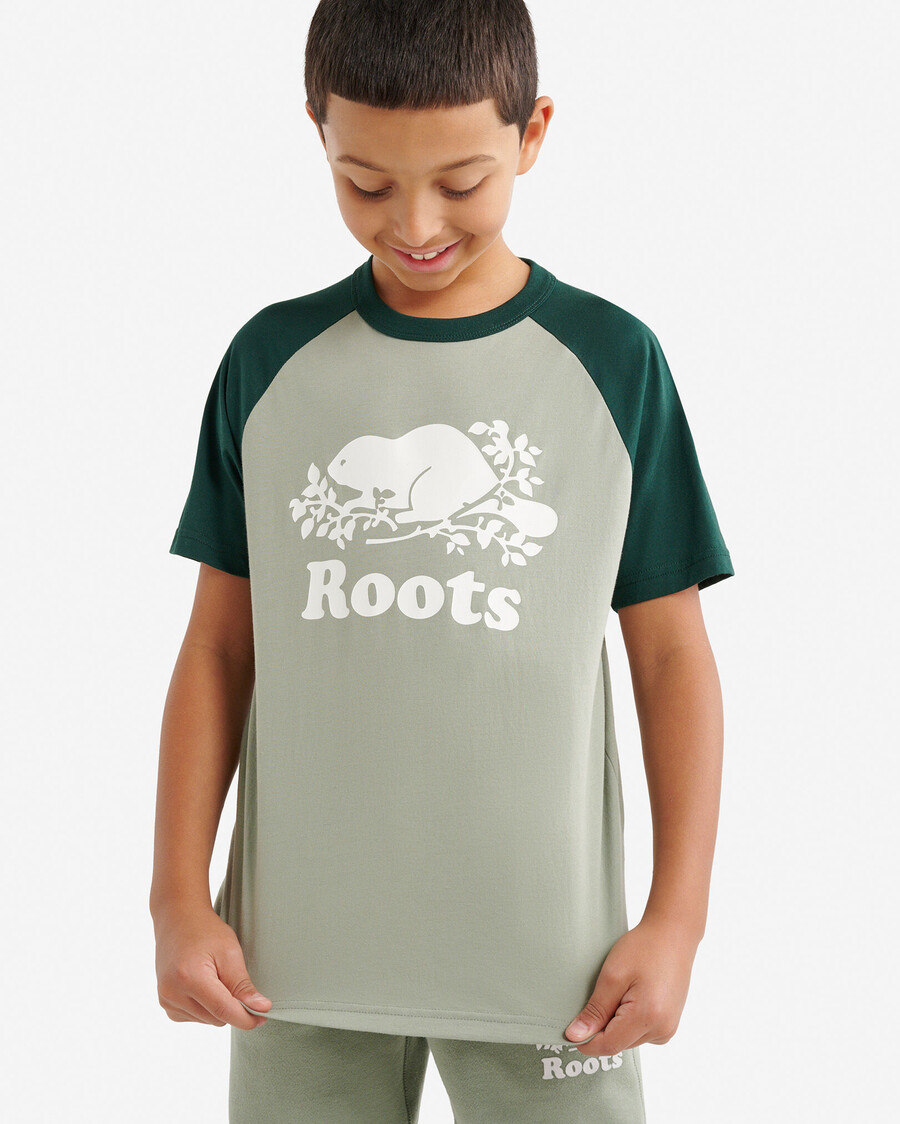 t-shirt à manches courtes de baseball cooper pour enfants