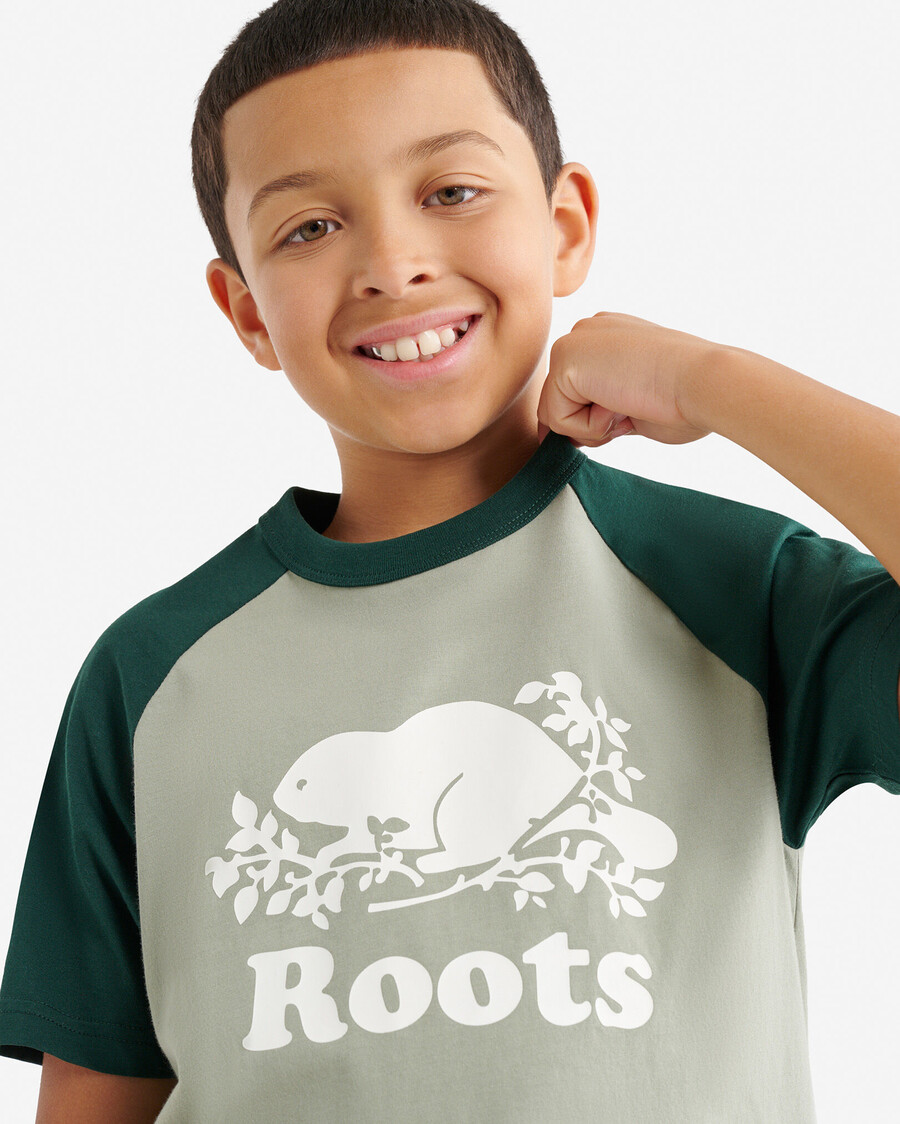 t-shirt à manches courtes de baseball cooper pour enfants