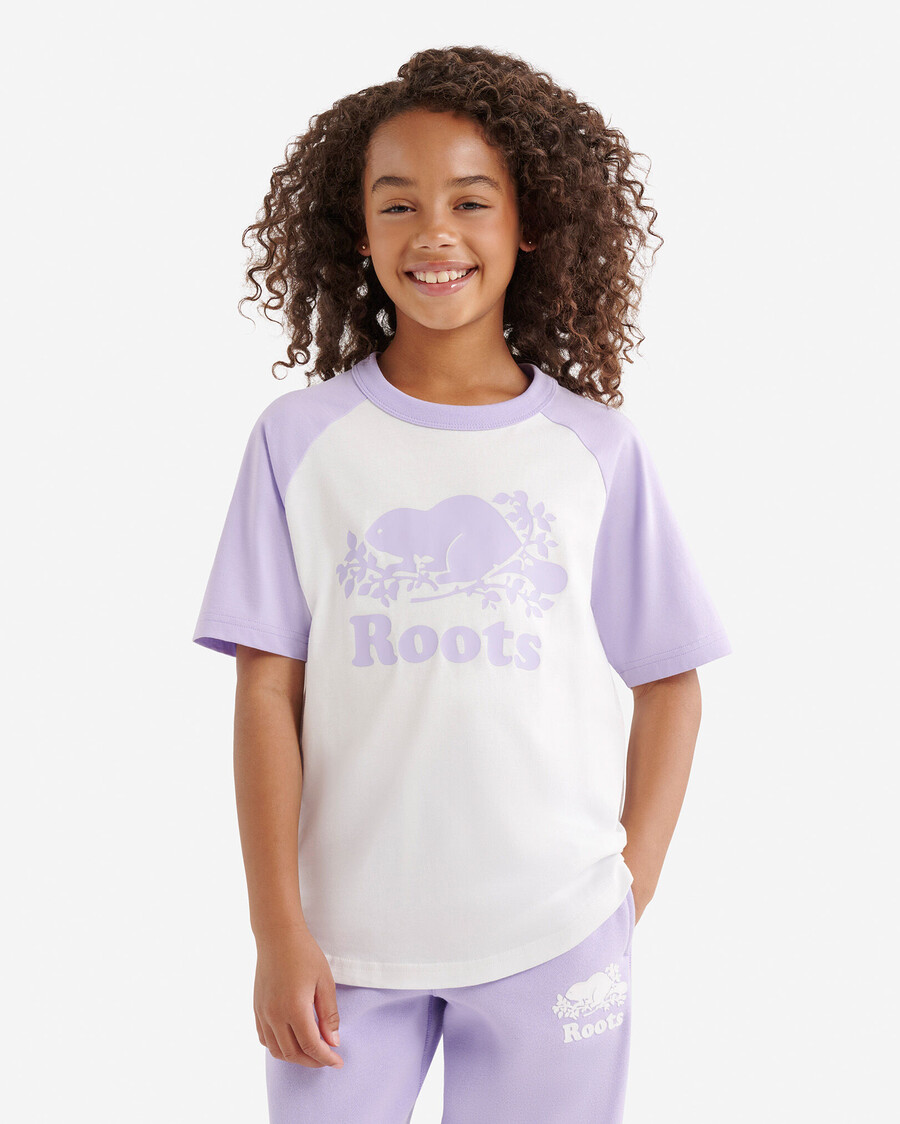 t-shirt à manches courtes de baseball cooper pour enfants
