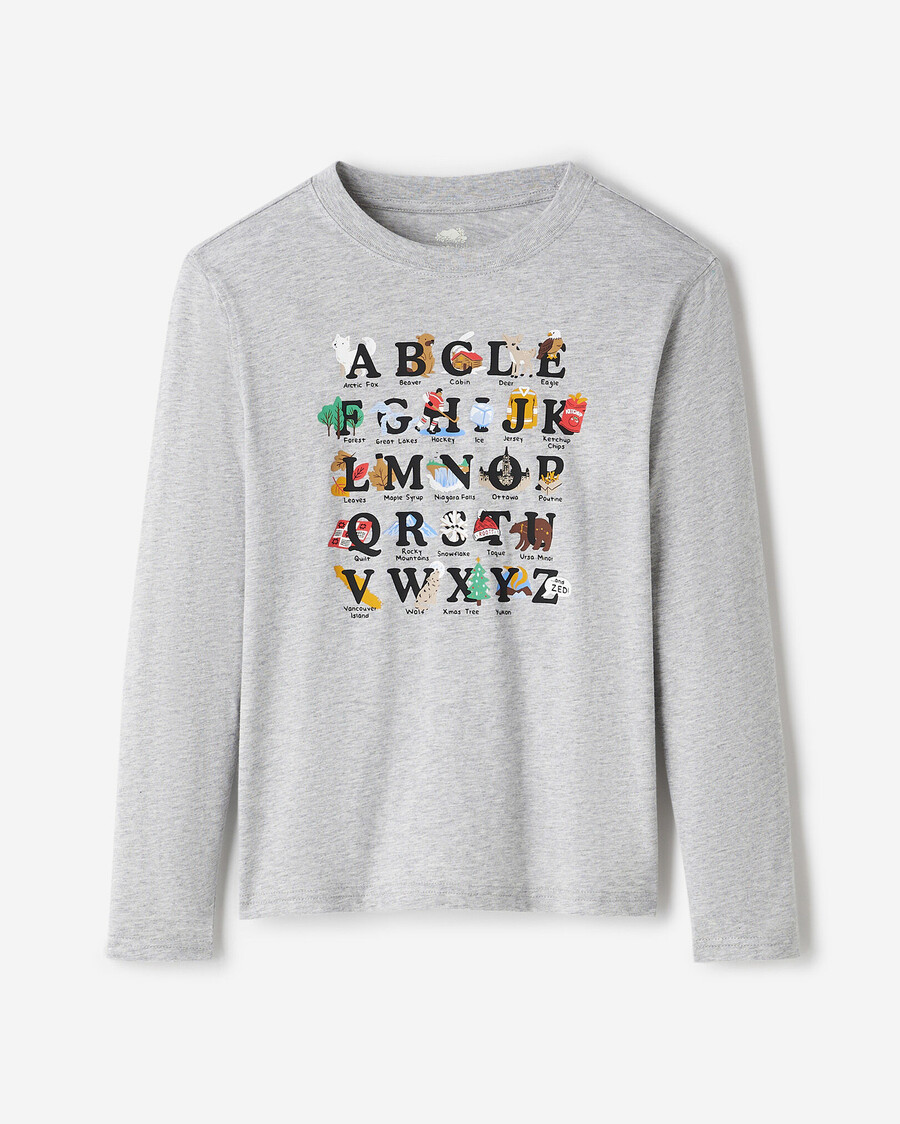 t-shirt enfant abc du canada