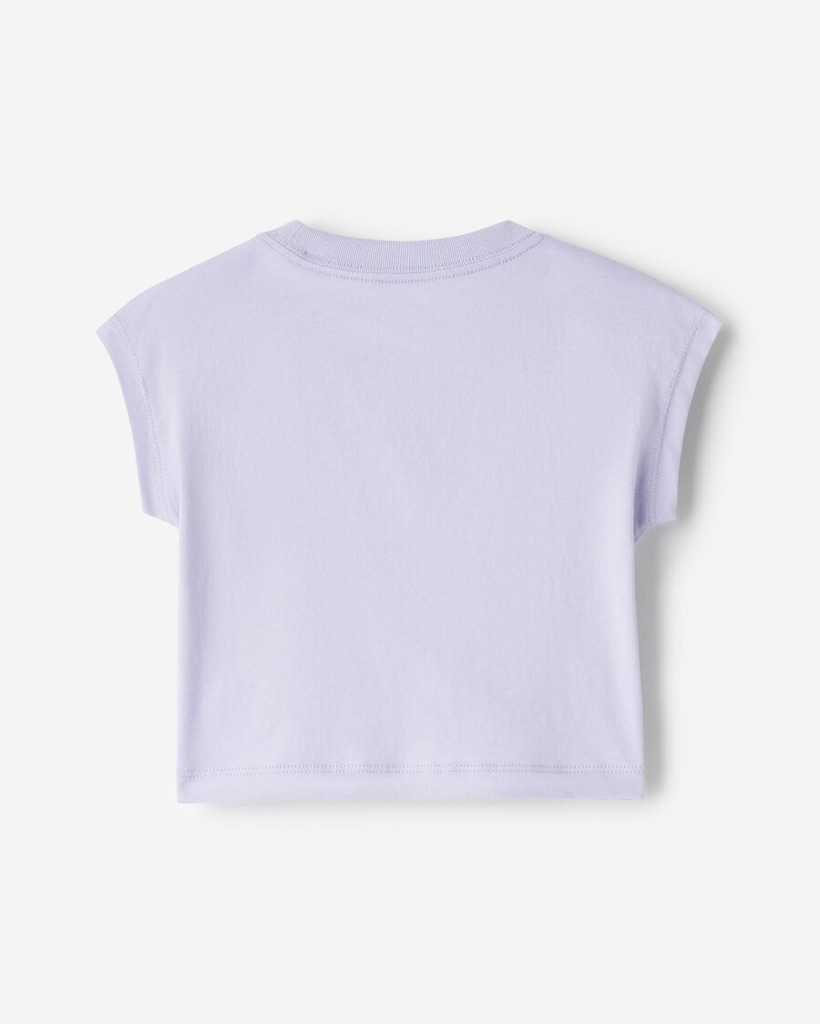 t-shirt sans manches à coupe carrée pour petites filles