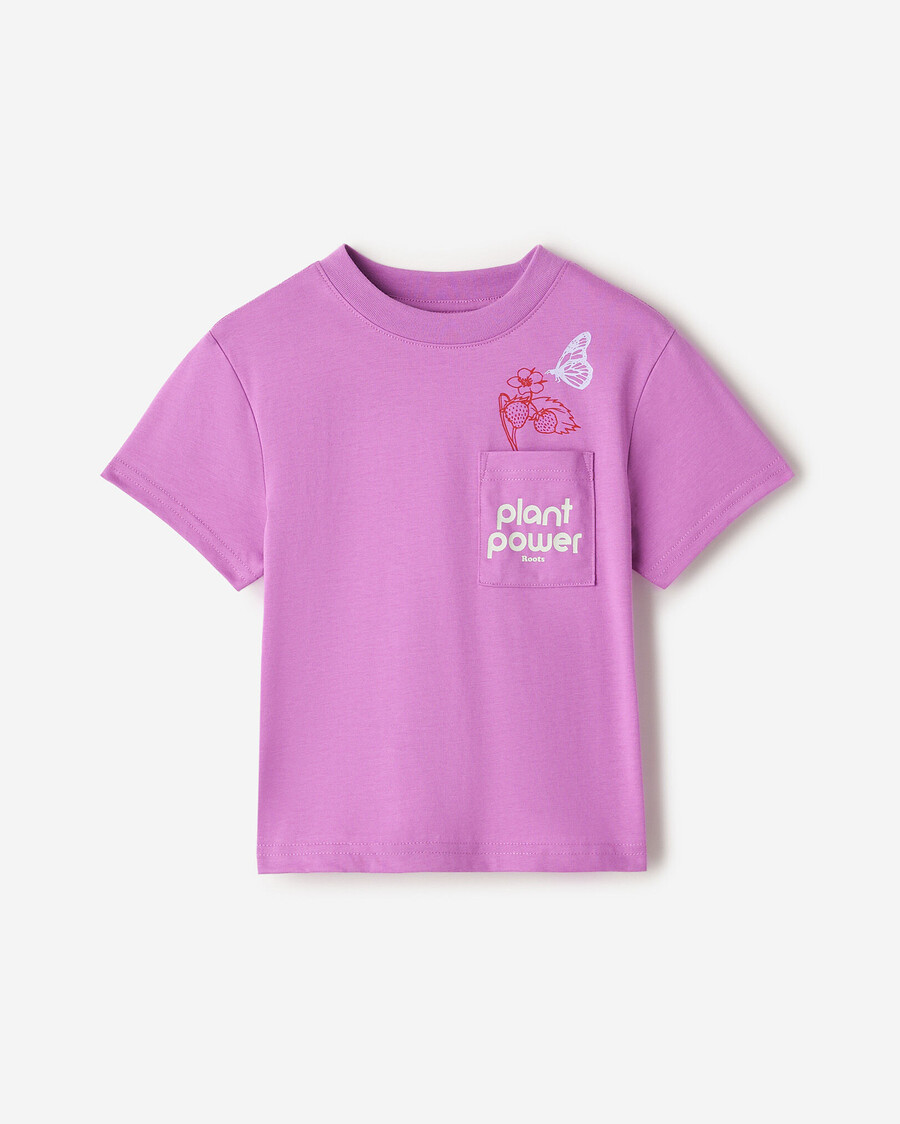 t-shirt décontracté à poche pour tout-petit