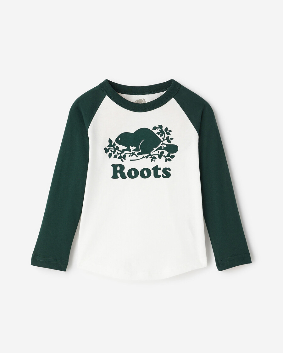 t-shirt de baseball bio cooper pour tout-petit
