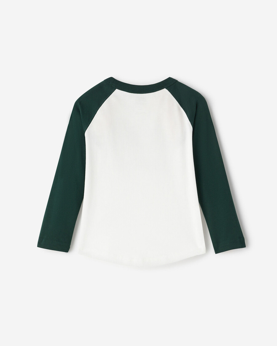t-shirt de baseball bio cooper pour tout-petit