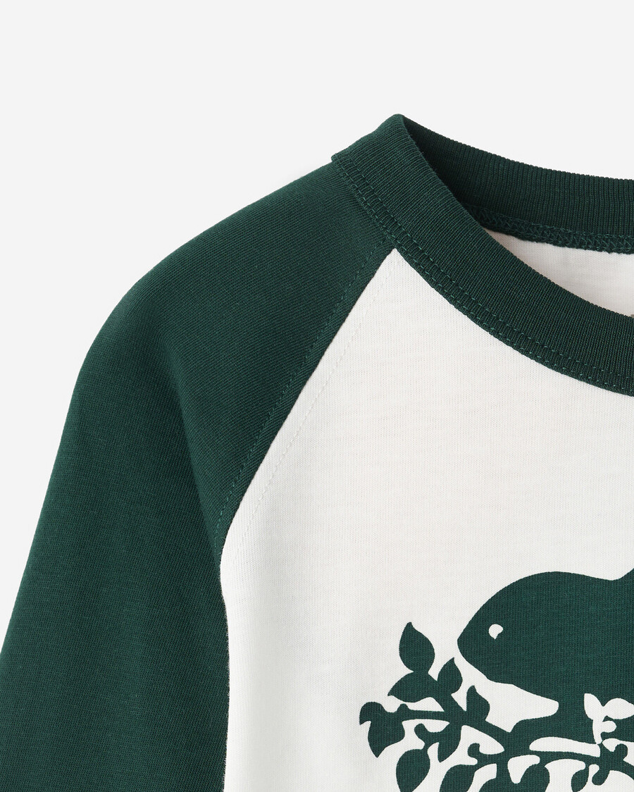t-shirt de baseball bio cooper pour tout-petit