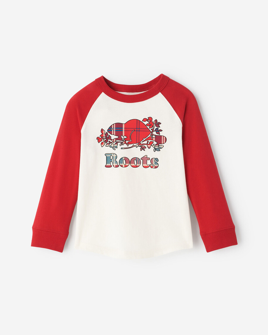 t-shirt de baseball à carreaux pour tout-petit