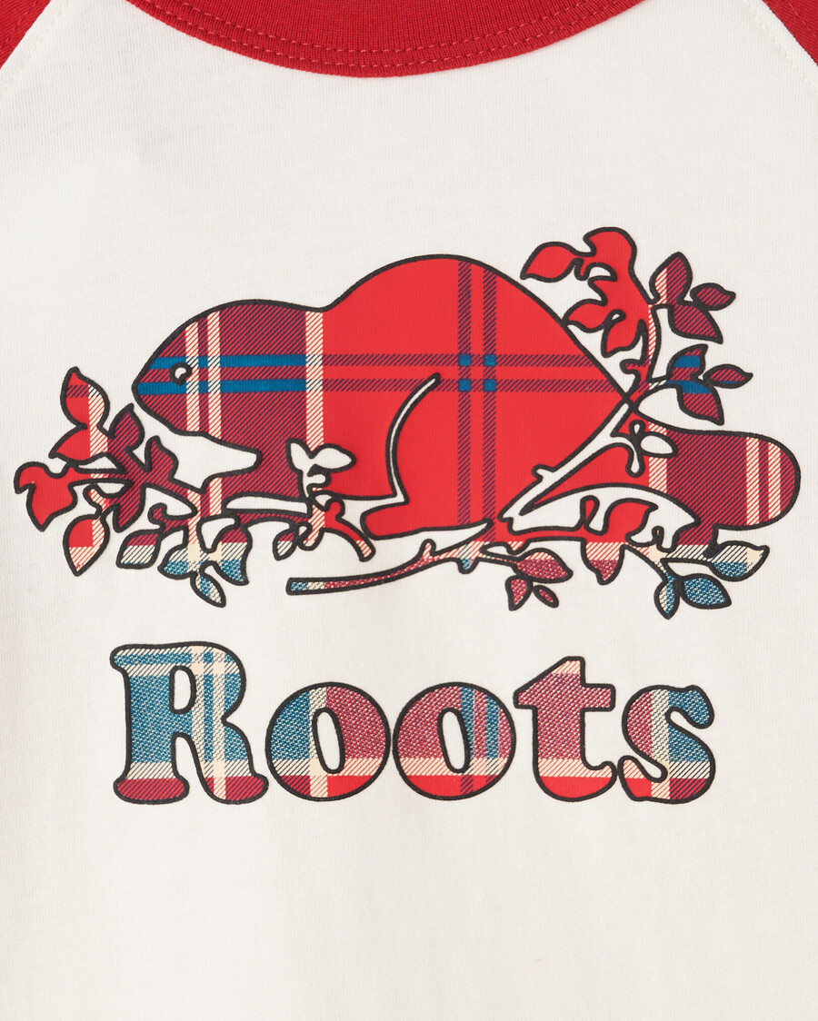 t-shirt de baseball à carreaux pour tout-petit