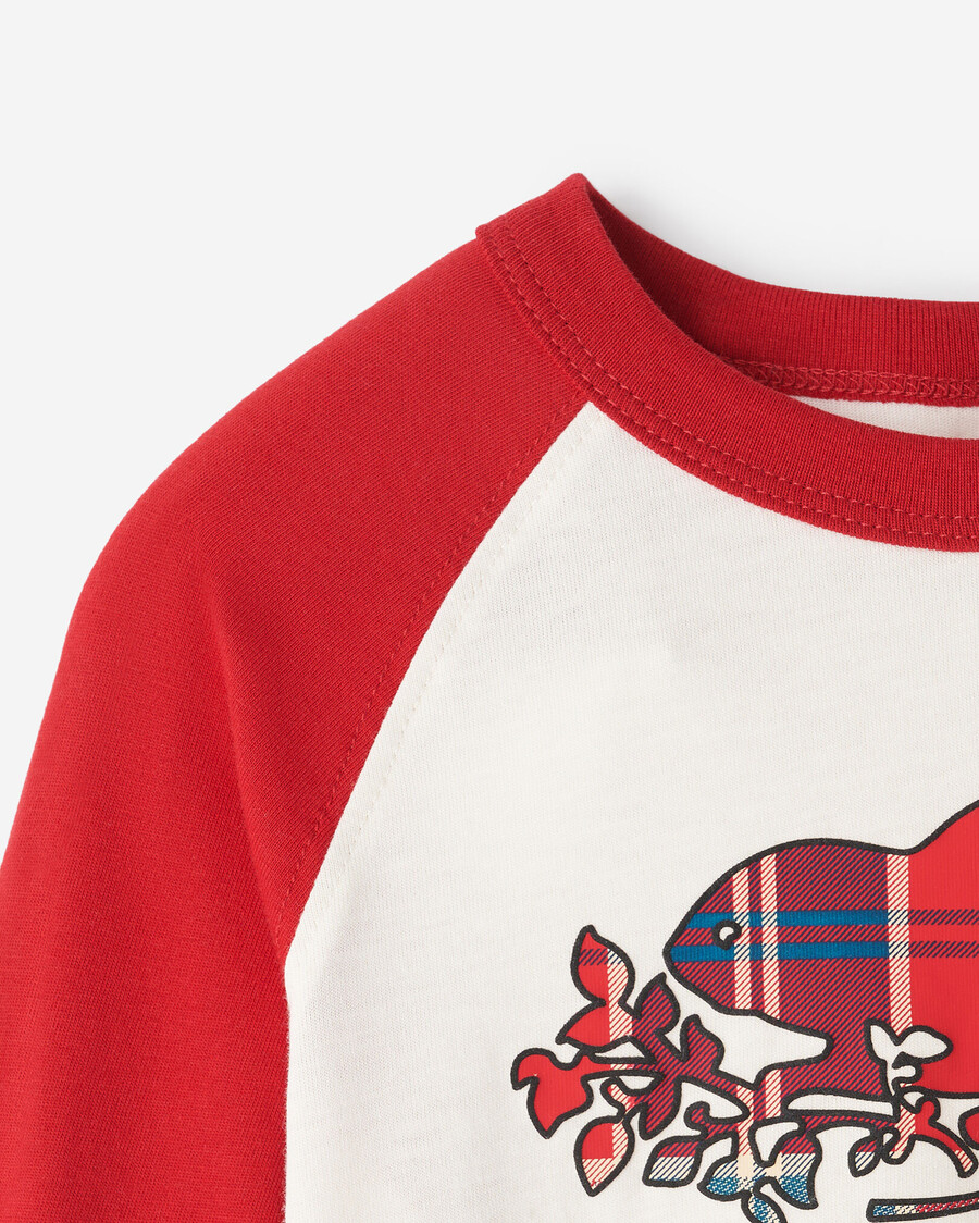 t-shirt de baseball à carreaux pour tout-petit