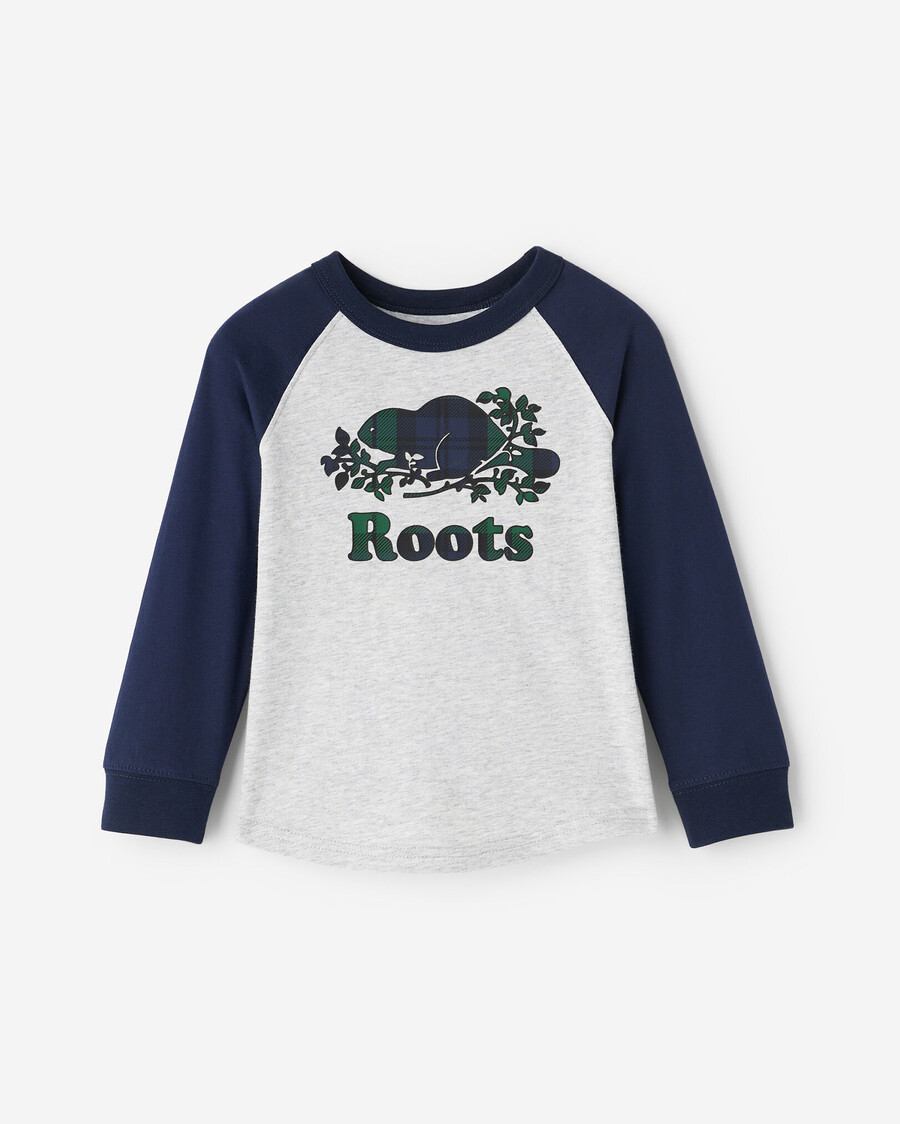 t-shirt de baseball à carreaux pour tout-petit