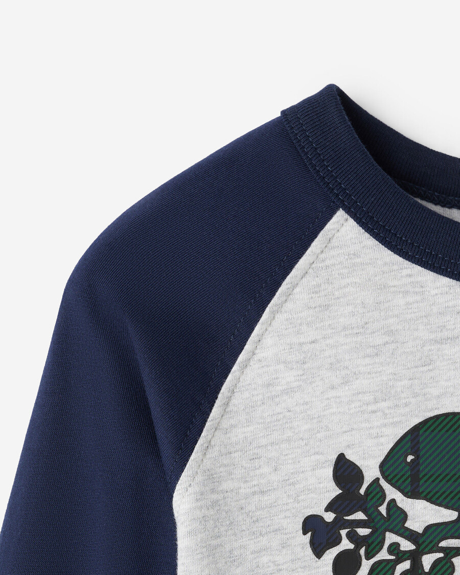 t-shirt de baseball à carreaux pour tout-petit