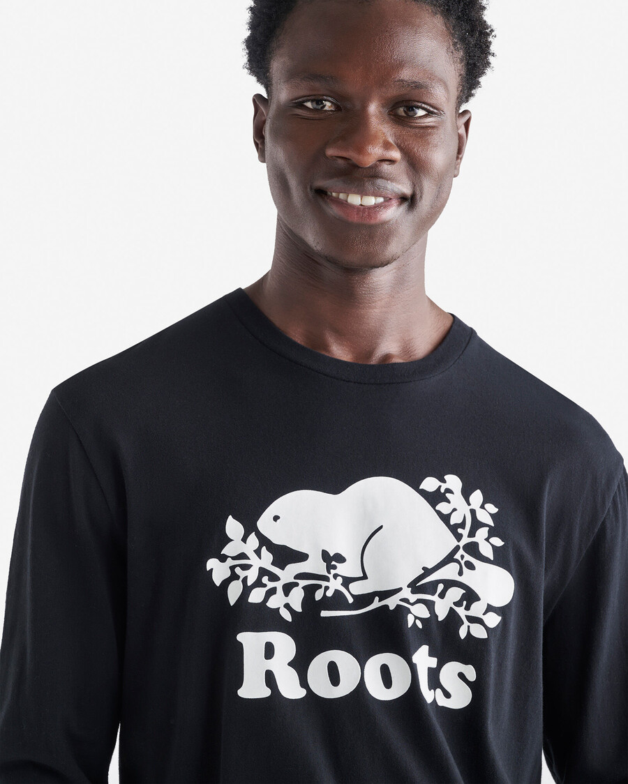 t-shirt à manches longues pour homme en coton bio cooper beaver