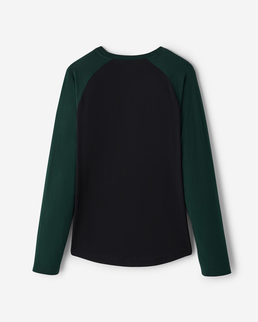 t-shirt à manches longues raglan à carreaux cooper pour homme