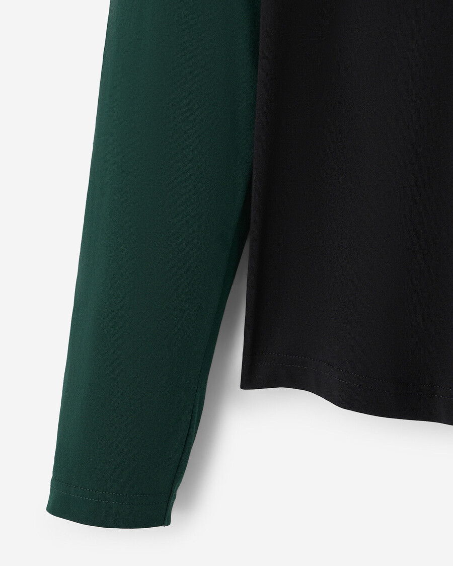 t-shirt à manches longues raglan à carreaux cooper pour homme