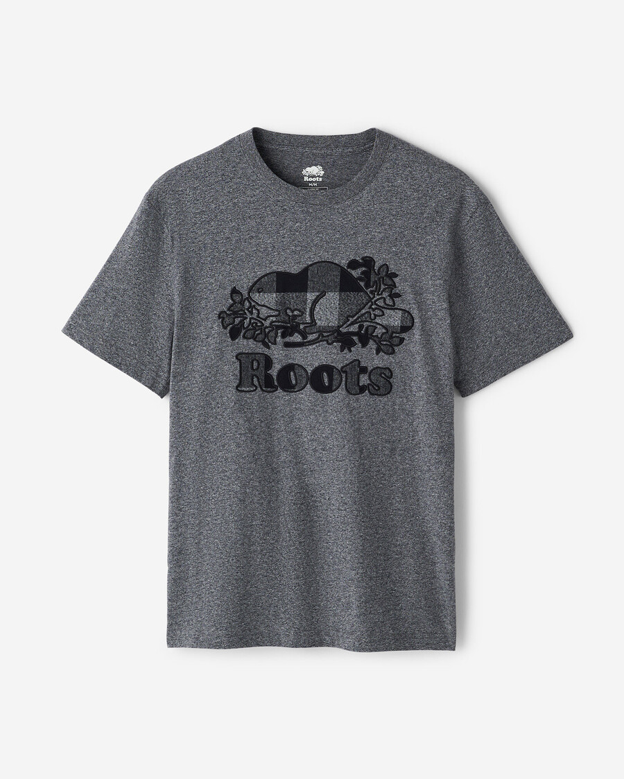 t-shirt à carreaux cooper pour homme