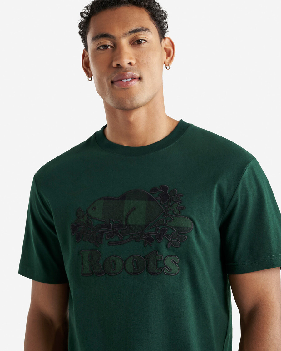t-shirt à carreaux cooper pour homme