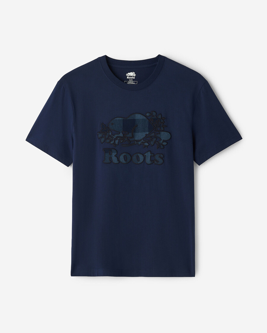 t-shirt à carreaux cooper pour homme