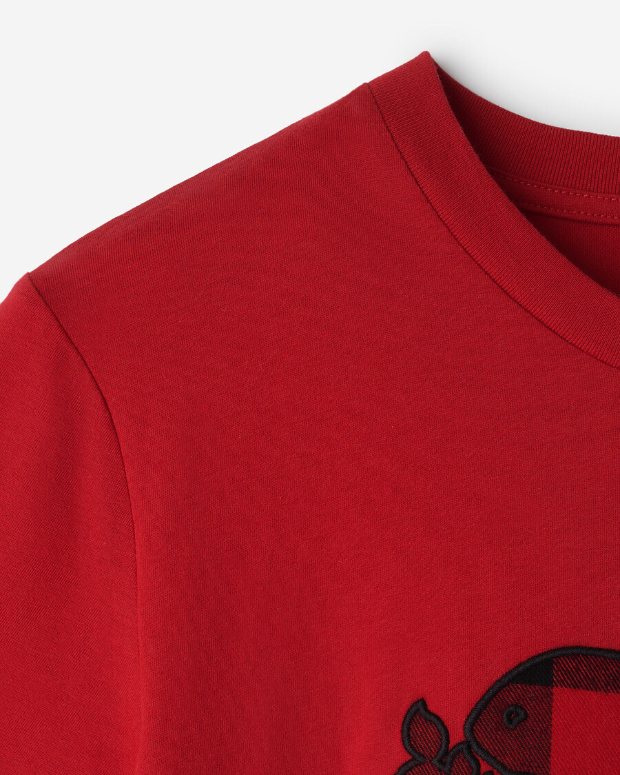 t-shirt à carreaux cooper pour femme
