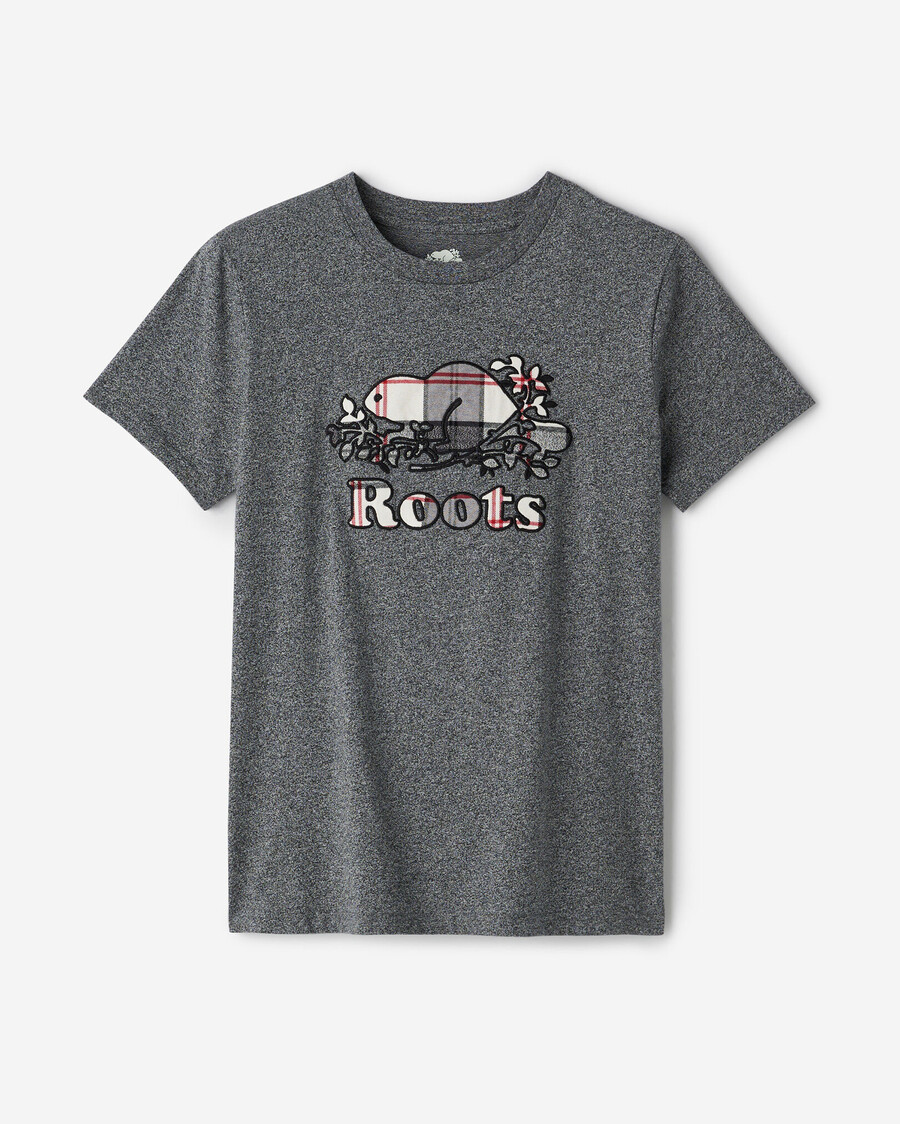 t-shirt à carreaux cooper pour femme