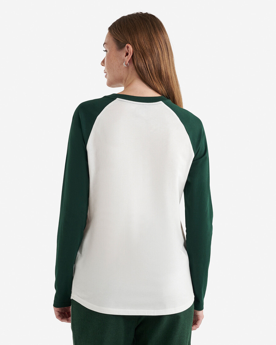 t-shirt à manches longues à carreaux cooper pour femme