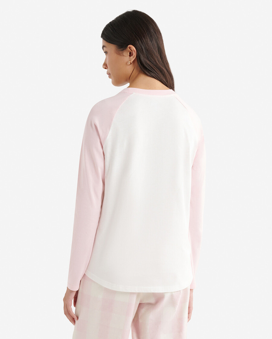 t-shirt à manches longues à carreaux cooper pour femme