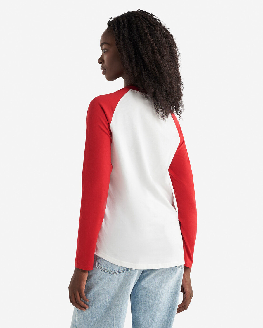 t-shirt à manches longues à carreaux cooper pour femme
