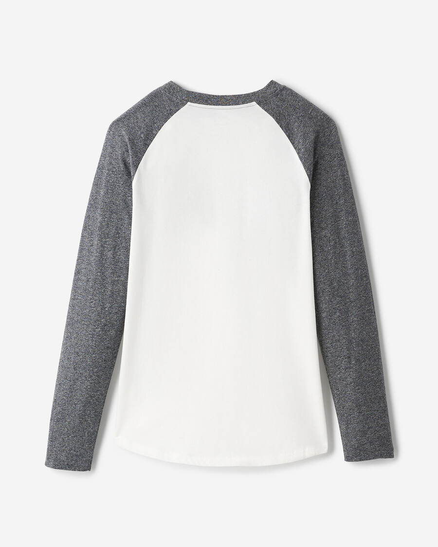 t-shirt à manches longues à carreaux cooper pour femme