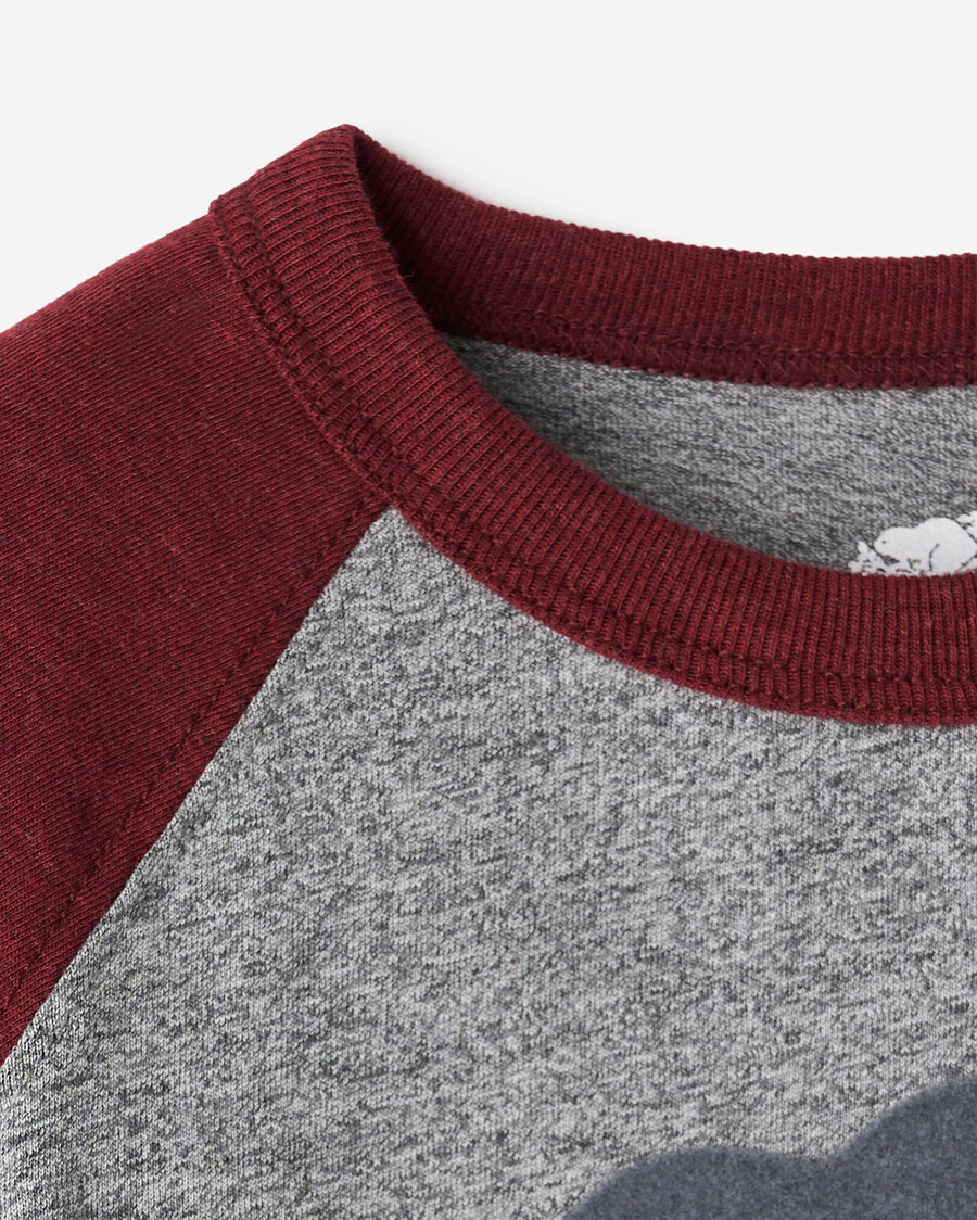 t-shirt de baseball baby organic cooper