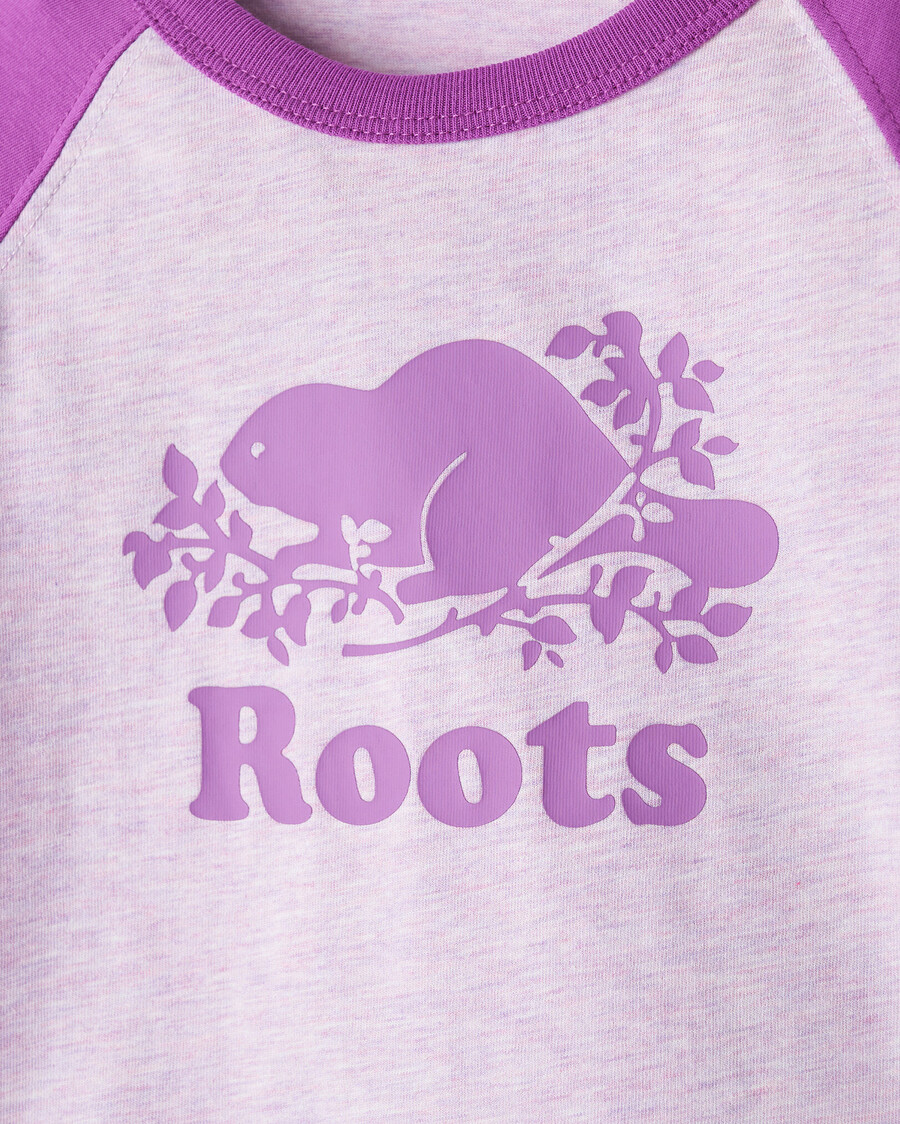 t-shirt de baseball baby organic cooper