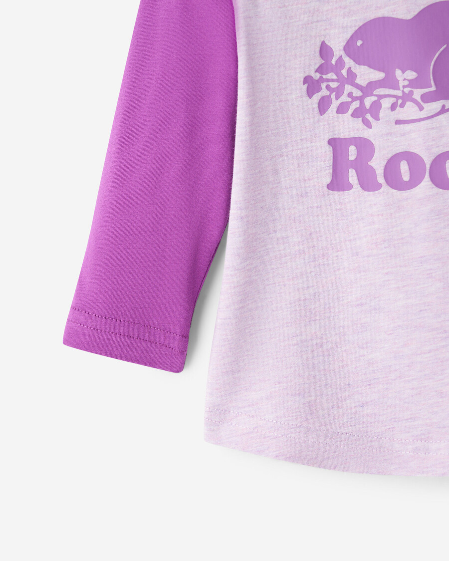 t-shirt de baseball baby organic cooper