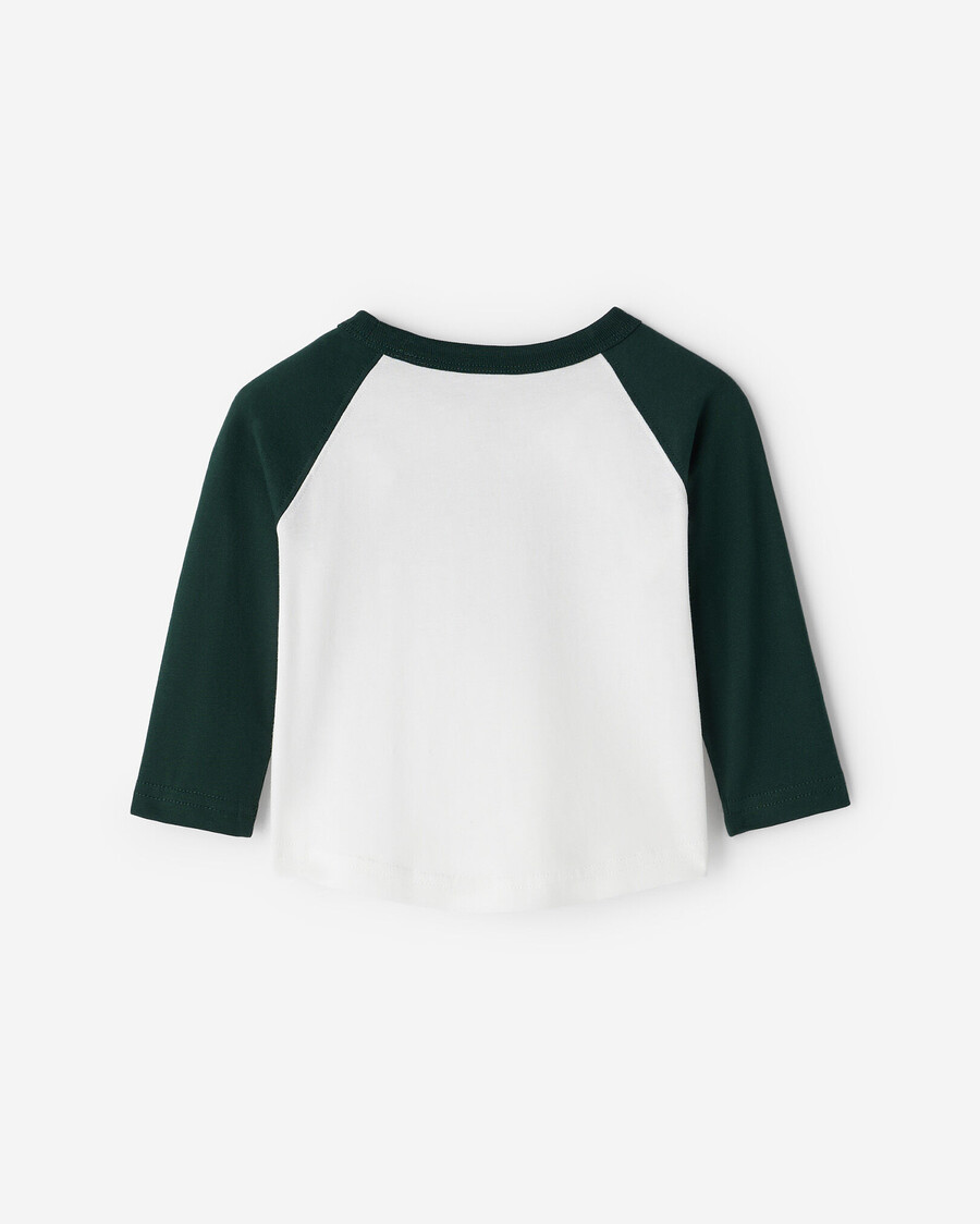 t-shirt de baseball baby organic cooper