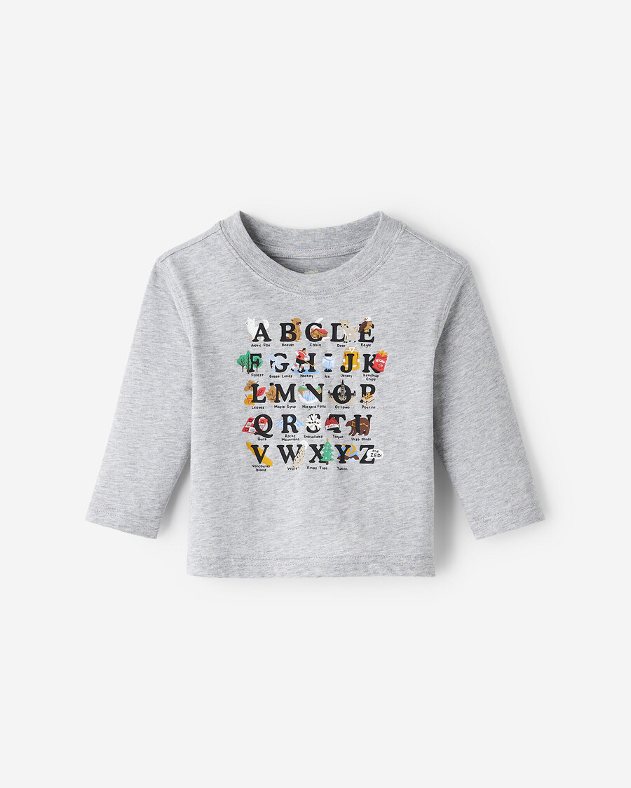 t-shirt bébé abc du canada
