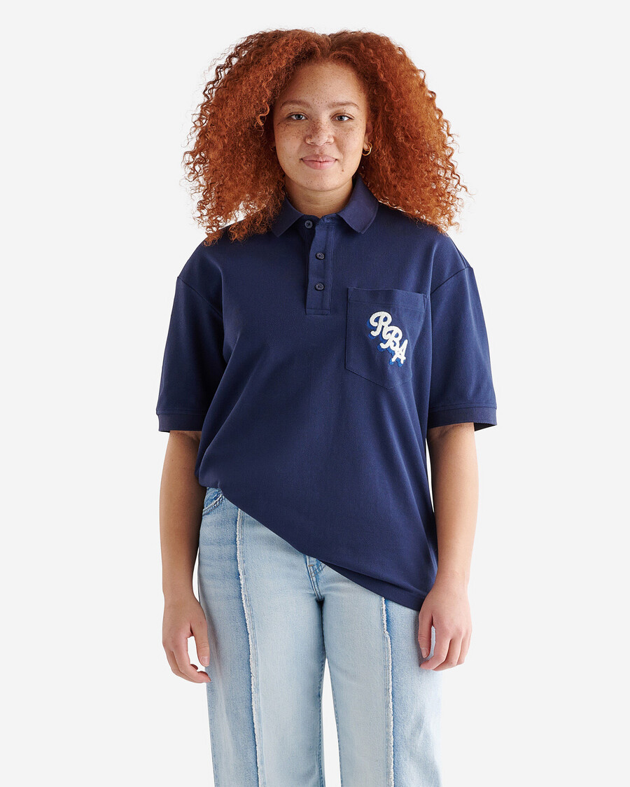 polo rba oversize à manches courtes et poches