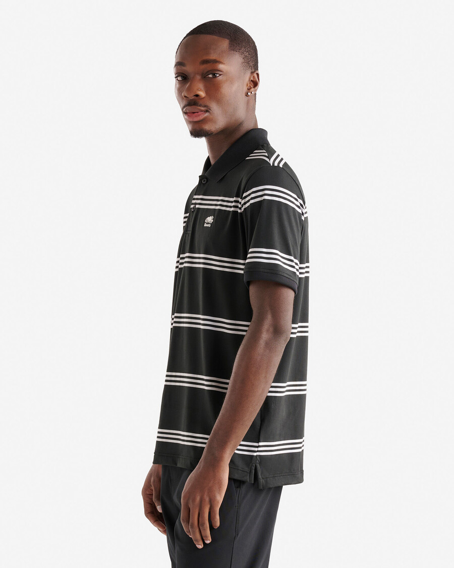 polo rayé en maille renew