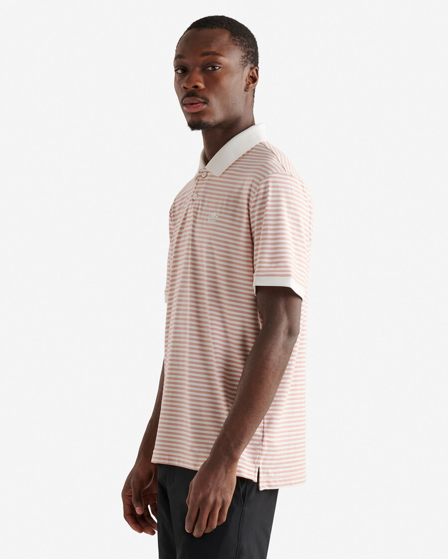 polo rayé en maille renew