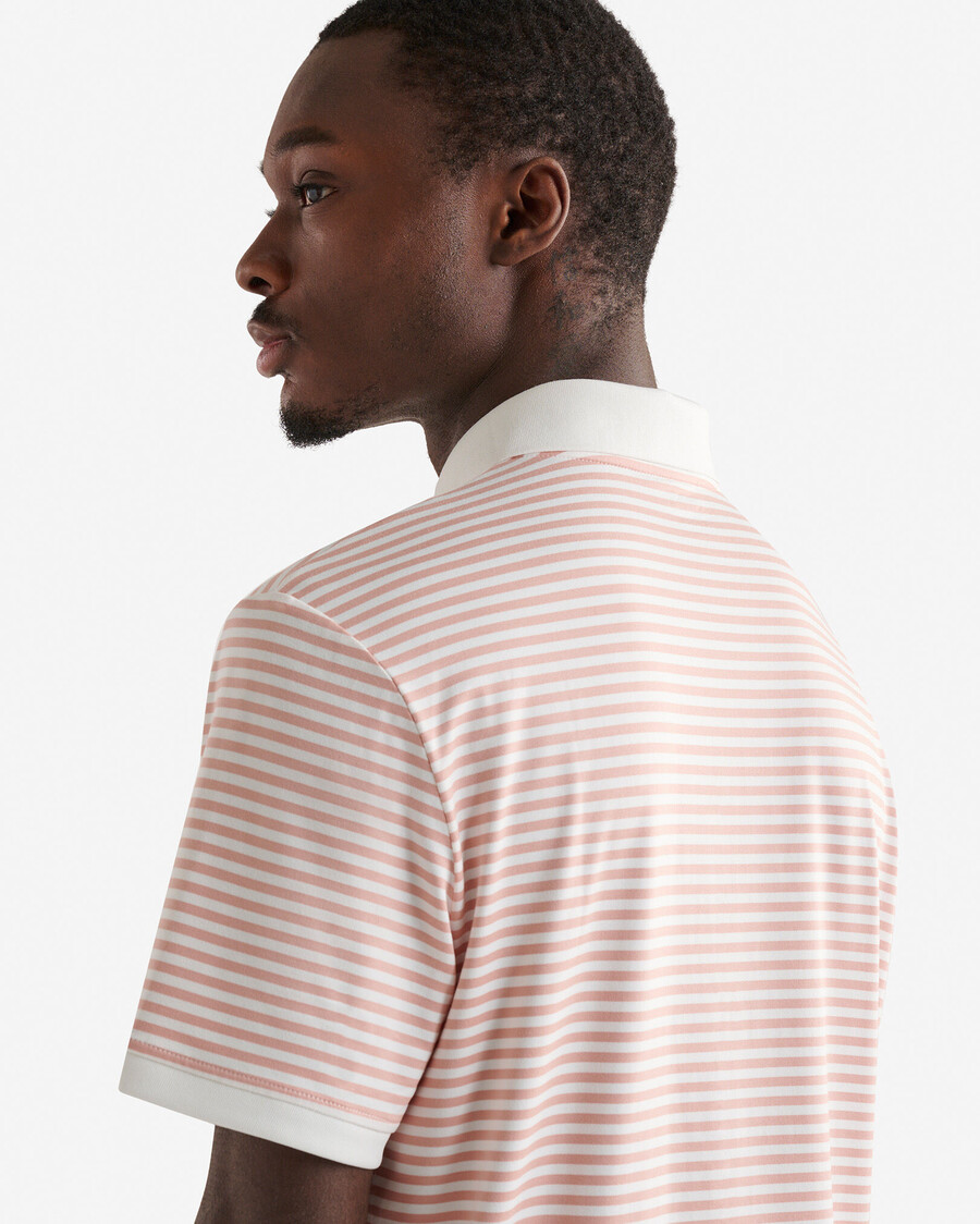 polo rayé en maille renew