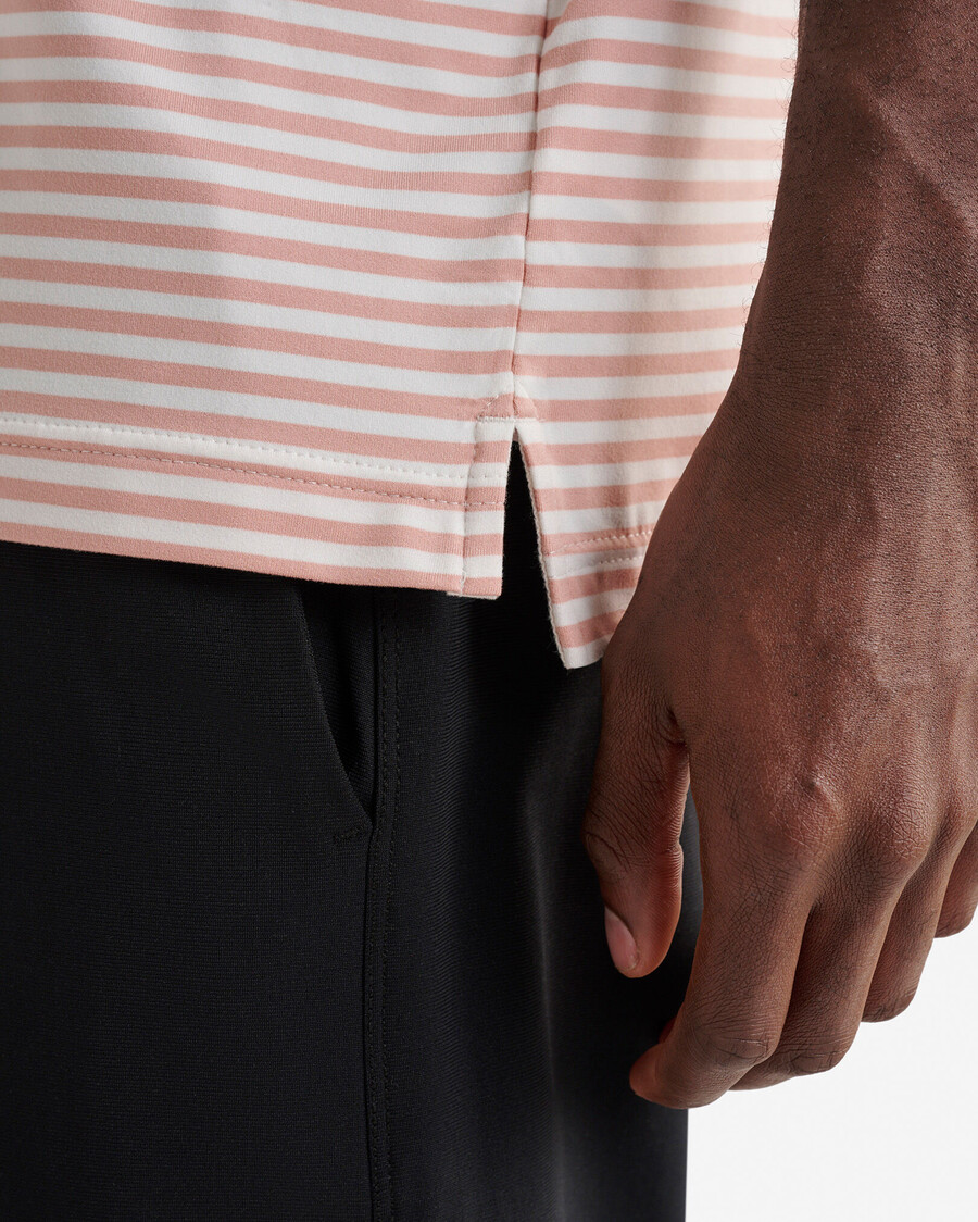 polo rayé en maille renew