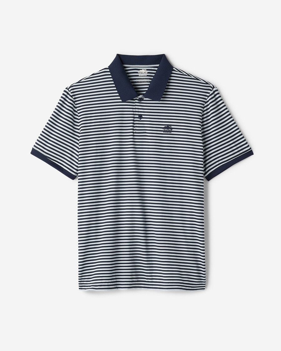 polo rayé en maille renew