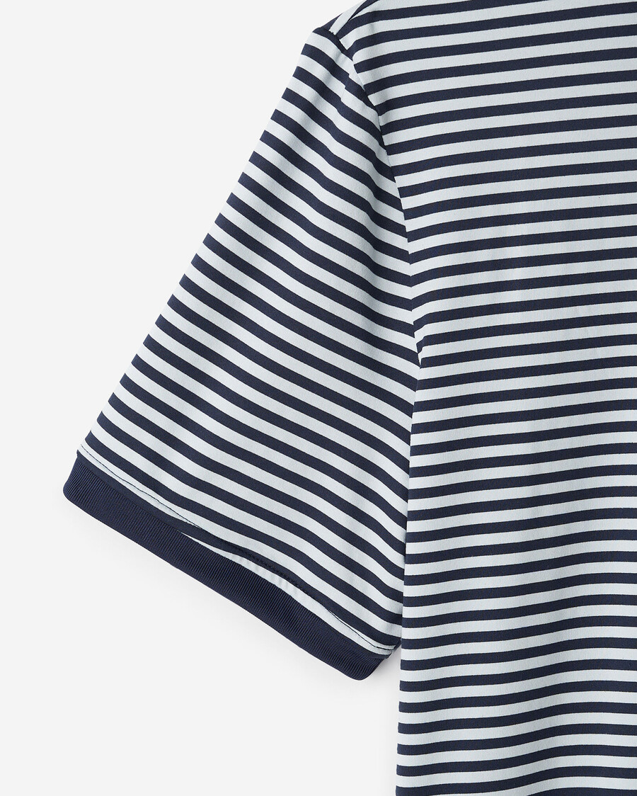 polo rayé en maille renew