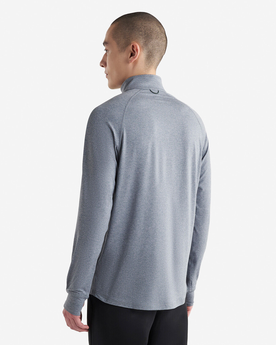 demi-zip en maille renouvelée