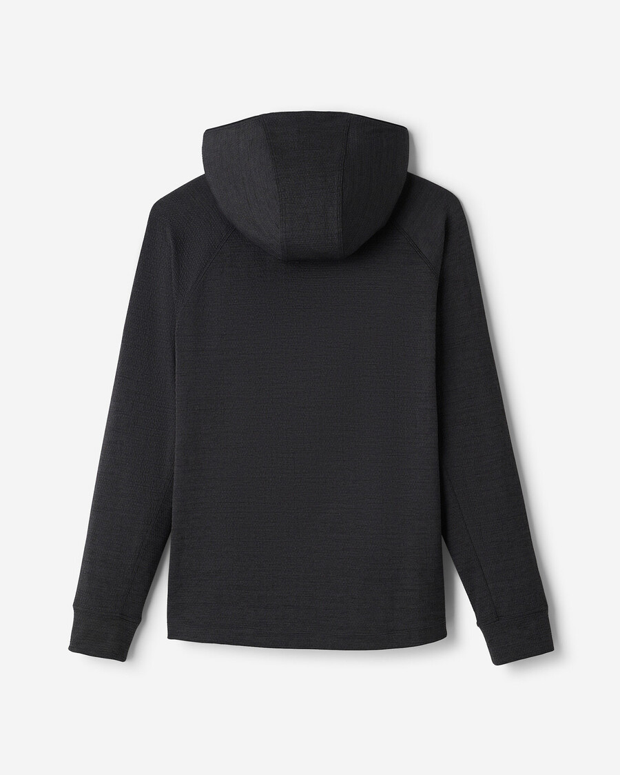 sweat à capuche texturé actif à demi-zip