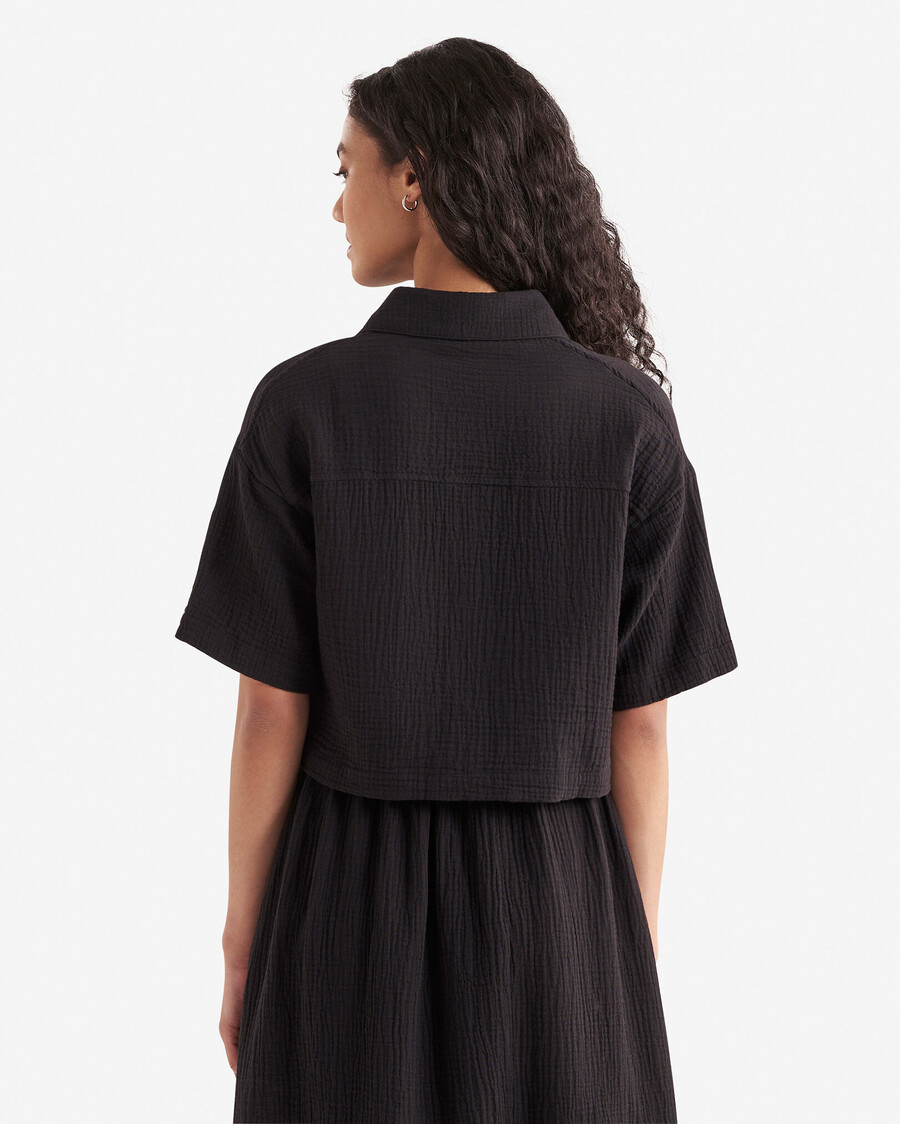 chemise à manches courtes en gaze de coton isla